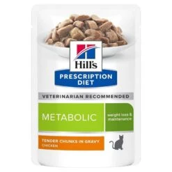 Hill's Prescription Diet Feline Metabolic Sachets 12 X 85 Grs -Animalerie 52742343808 1 prescription diet chat metabolic sachet repas poulet