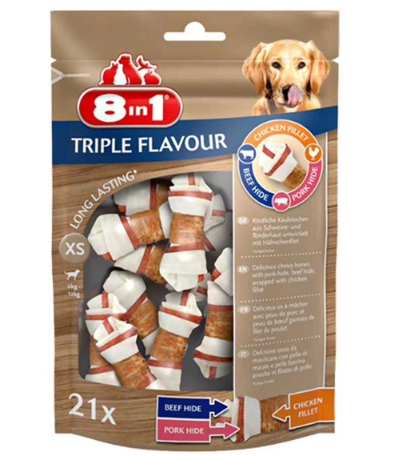 8in1 Triple Flavour Os XS Pour Chien X21 3 8in1 Triple Flavour Os XS Pour Chien X21