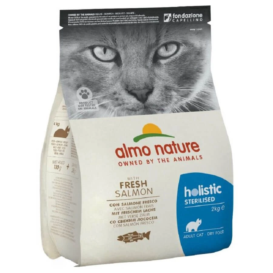 Almo Nature Chat Holistic Sterilised Saumon Riz 2 Kg