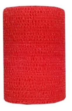 Bandes Cohésives 7,5 Cm Rouge -Animalerie ban rouge 1