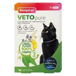 Beaphar VETOpure Chat Collier Antiparasitaire Réfléchissant