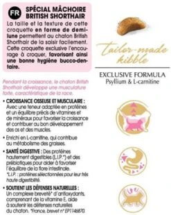 Royal Canin British Shorthair Kitten 2 Kg -Animalerie bs kit information
