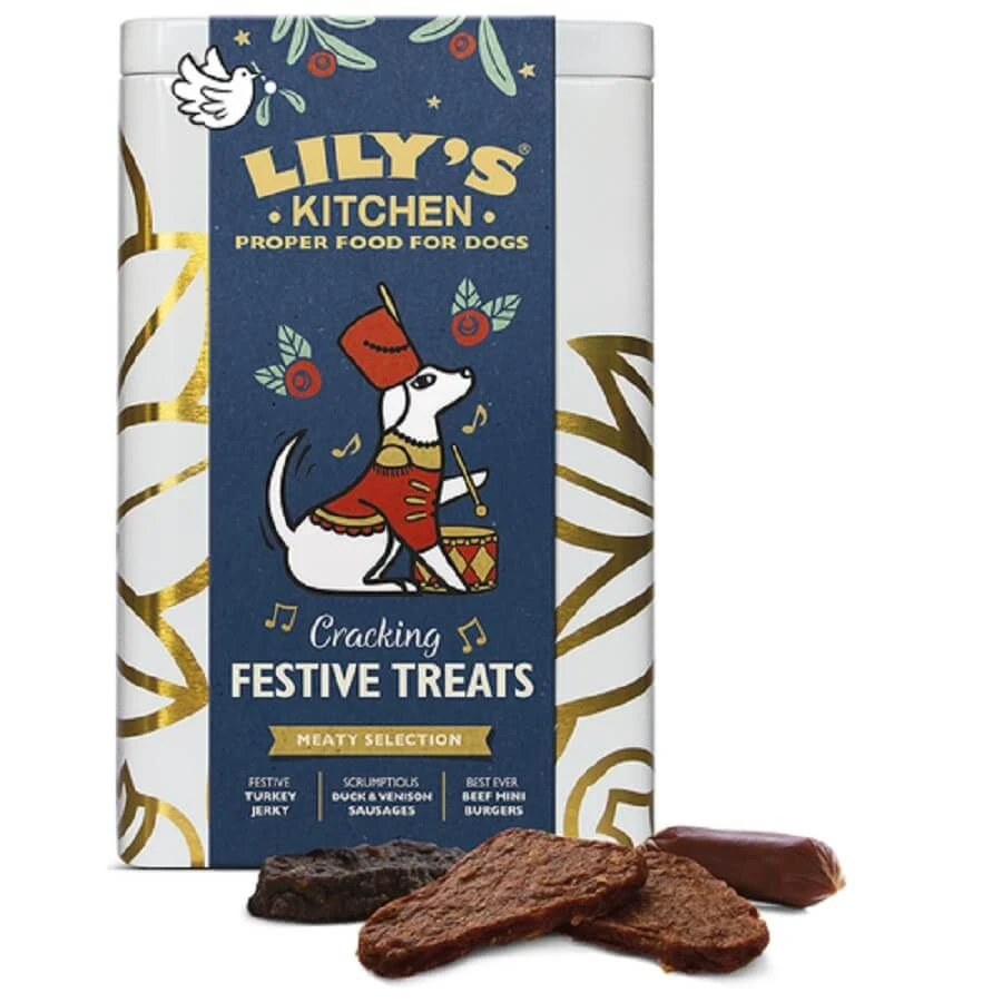 Lily's Kitchen Lily's Kitchen Boite Métal Friandises Noël Pour Chien 300 G 4 Lily's Kitchen Lily's Kitchen Boite Métal Friandises Noël Pour Chien 300 G – Image 2