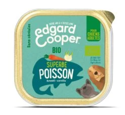 Edgard & Cooper Barquette Bio Poisson Carottes-Fenouil Chien 17x100 G