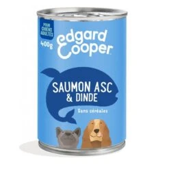 Edgard & Cooper Boite Saumon-Dinde Chien Adulte 6 X 400 G