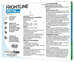 Frontline Chat Spot On 1 Pipette -Animalerie frontlinespotonchatantipucesback 2