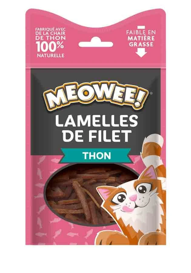 MEOWEE! Friandises Lamelles De Filet Au Thon Pour Chat 35 G 3 MEOWEE! Friandises Lamelles De Filet Au Thon Pour Chat 35 G