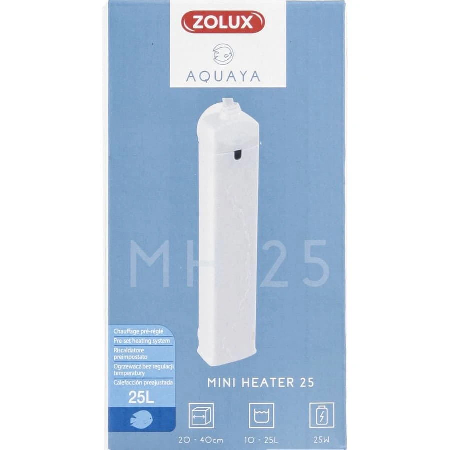 Zolux Aquaya Chauffage D'aquarium MINI HEATER Blanc 25 L