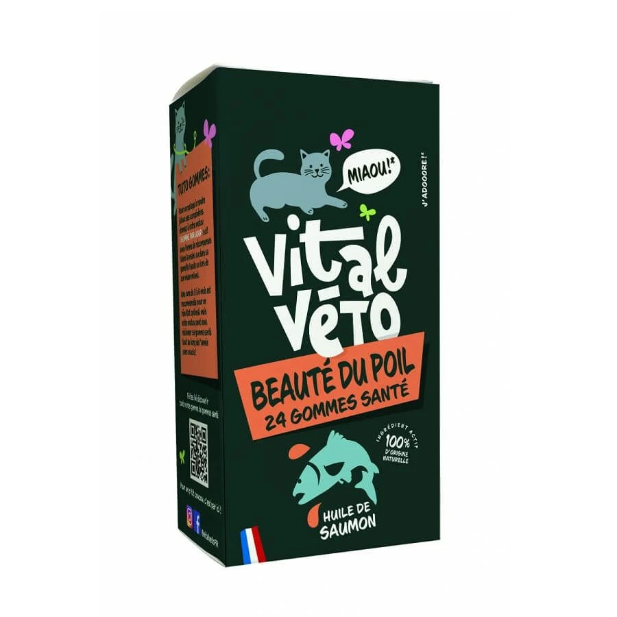 Vitalvéto Gommes Beauté Du Poil Chat X24 3 Vitalvéto Gommes Beauté Du Poil Chat X24